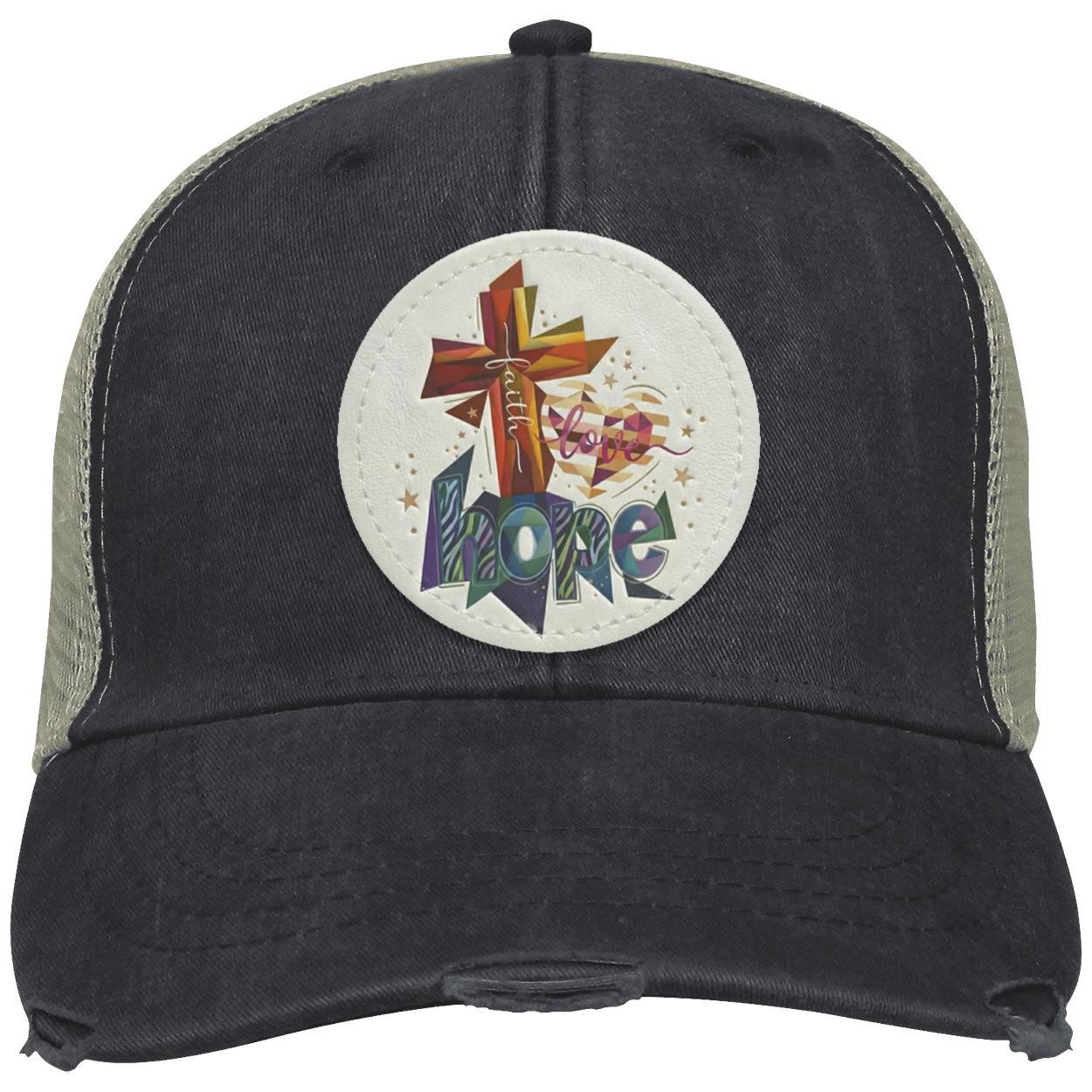 Faith Hope Love | Christian Trucker Hat | Religious Gift, view 7