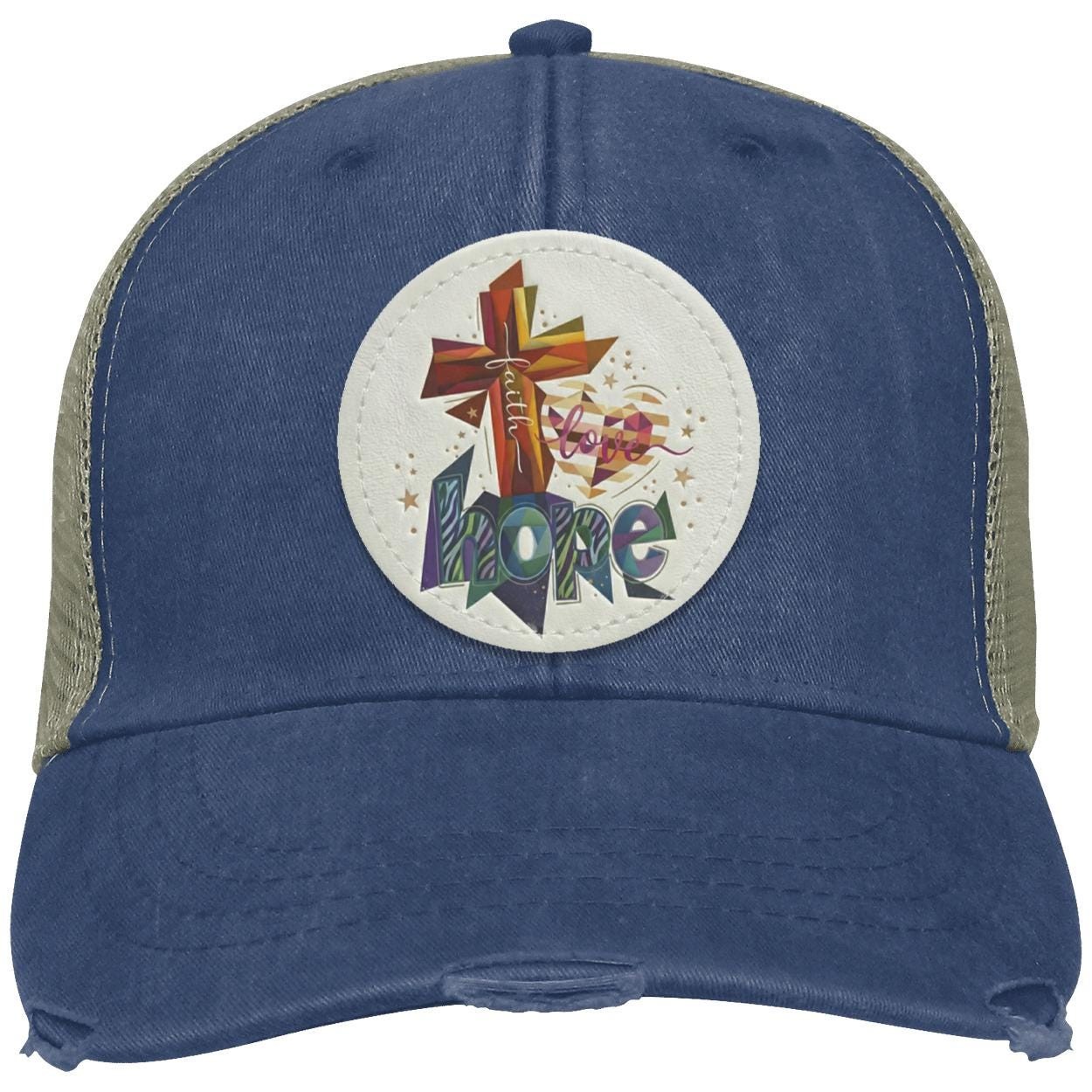 Faith Hope Love | Christian Trucker Hat | Religious Gift, view 8