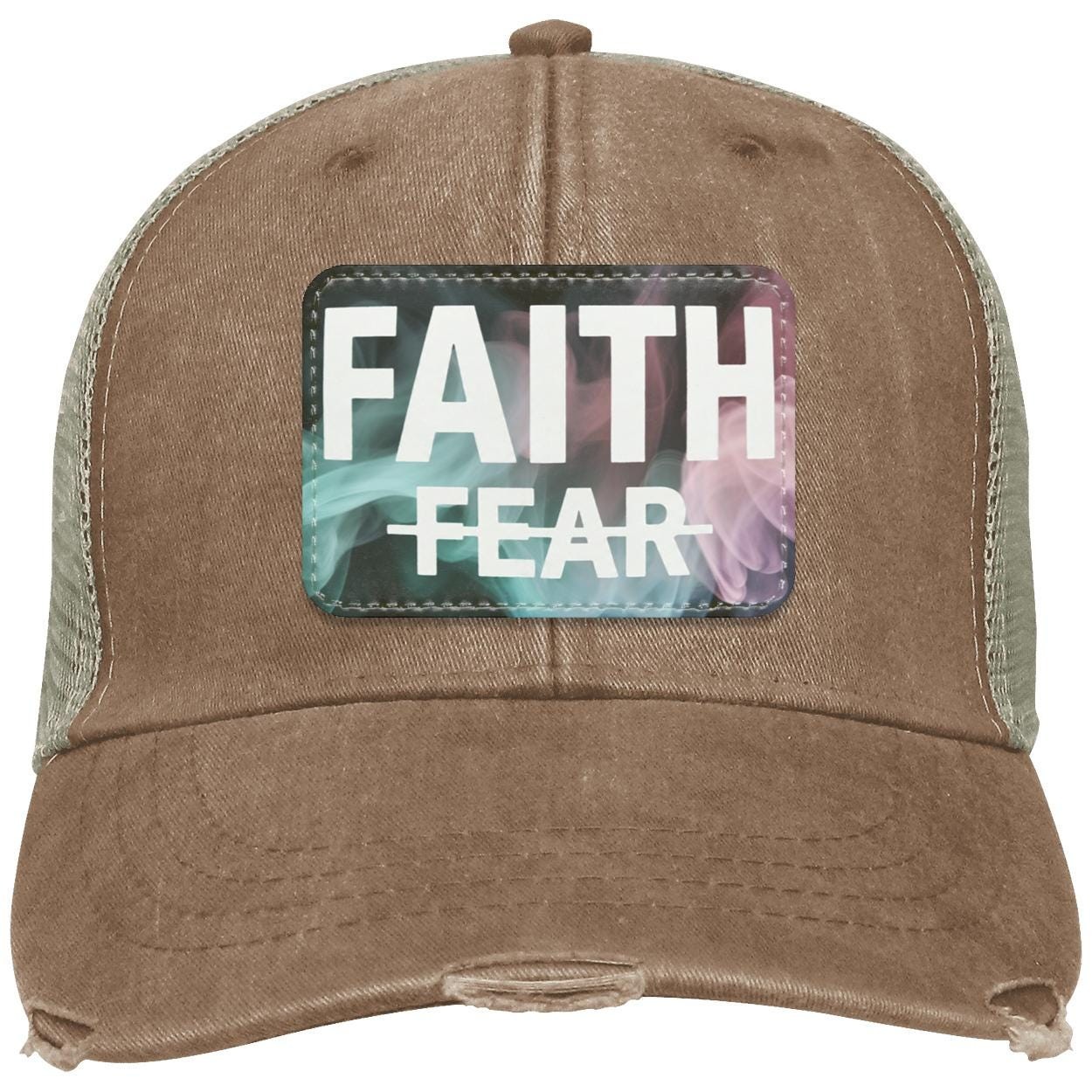 Faith Over Fear | Christian Trucker Hat, view 2