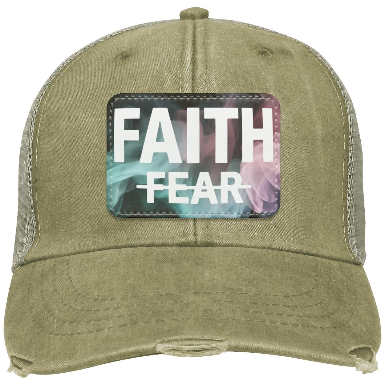 Faith Over Fear | Christian Trucker Hat, view 3