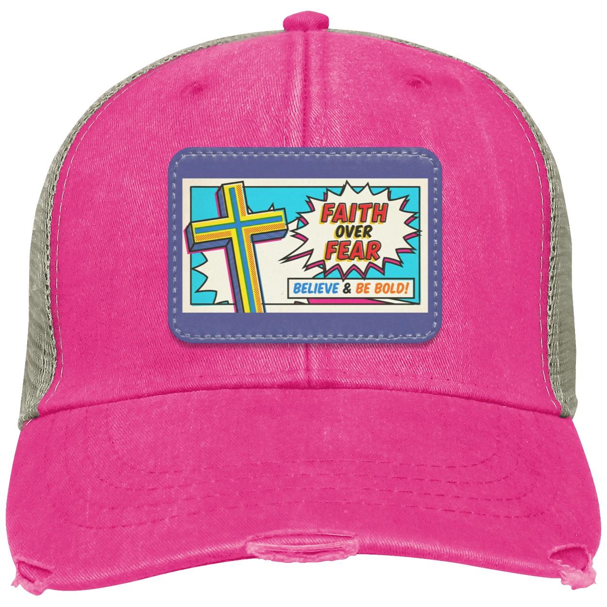 Faith Over Fear Trucker Hat | Christian Apparel, Religious Gift, view 10