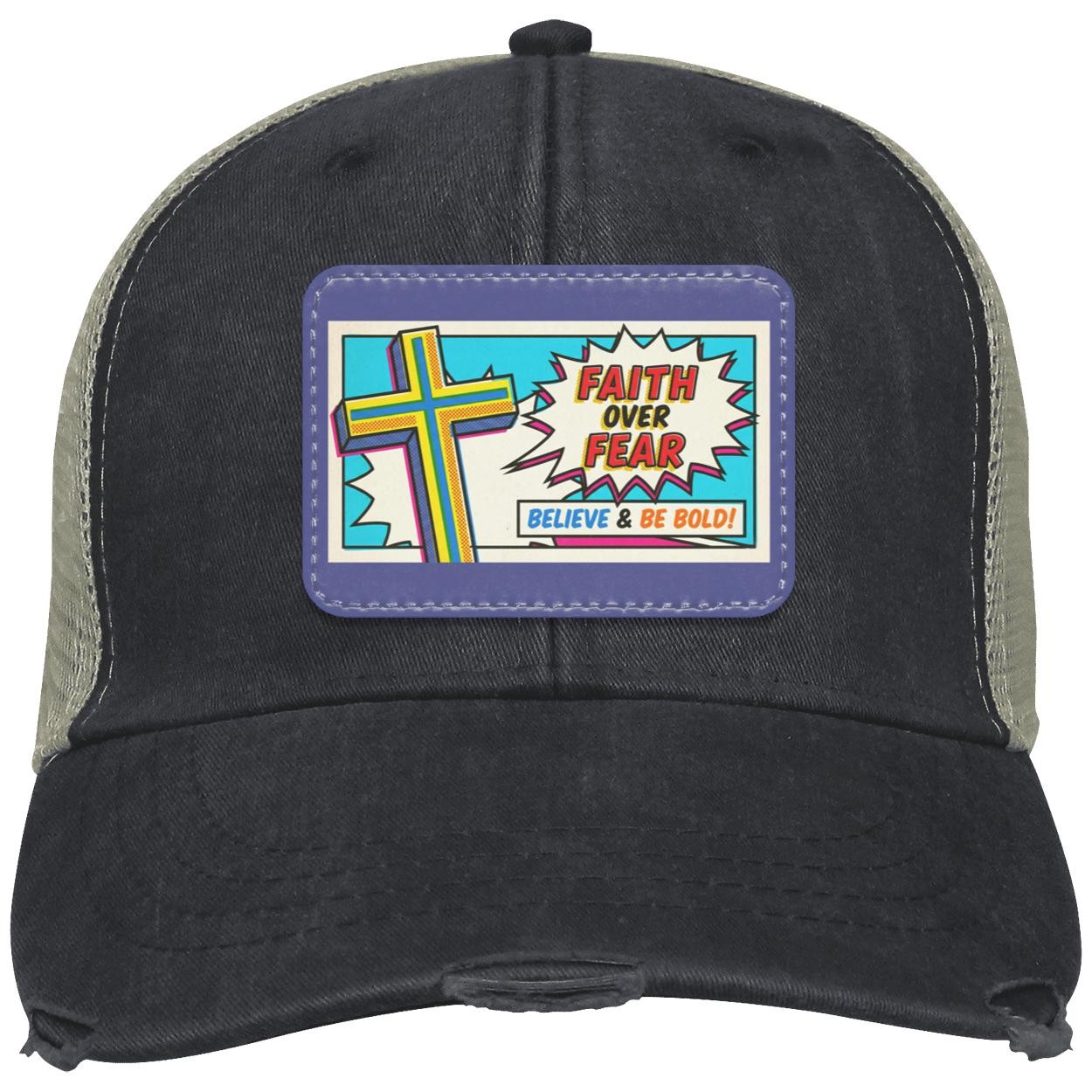 Faith Over Fear Trucker Hat | Christian Apparel, Religious Gift, view 8