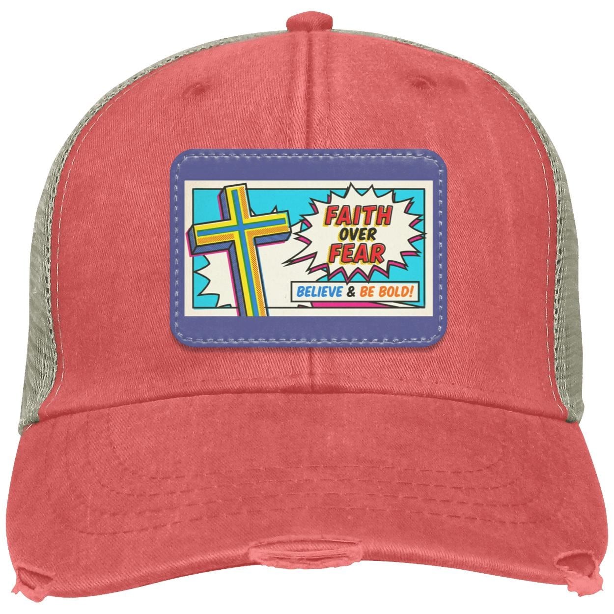Faith Over Fear Trucker Hat | Christian Apparel, Religious Gift, view 9