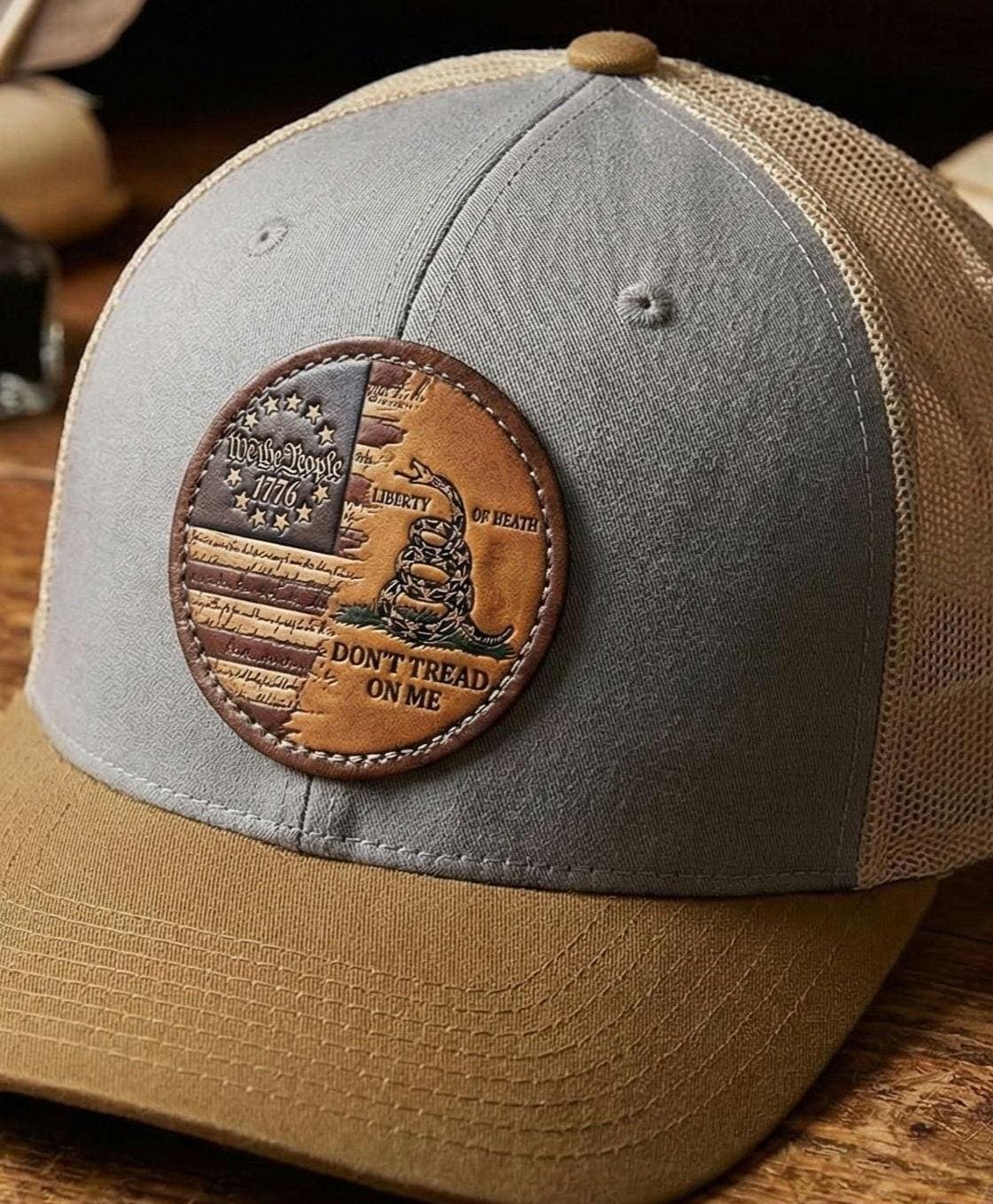 Gadsden Flag Patch Hat | We The People | Don't Tread On Me | Patriotic Trucker Hat