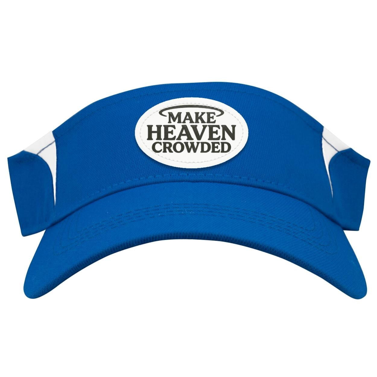 Make Heaven Crowded Visor – Christian Faith Headwear, Vegan Leather Patch, view 3