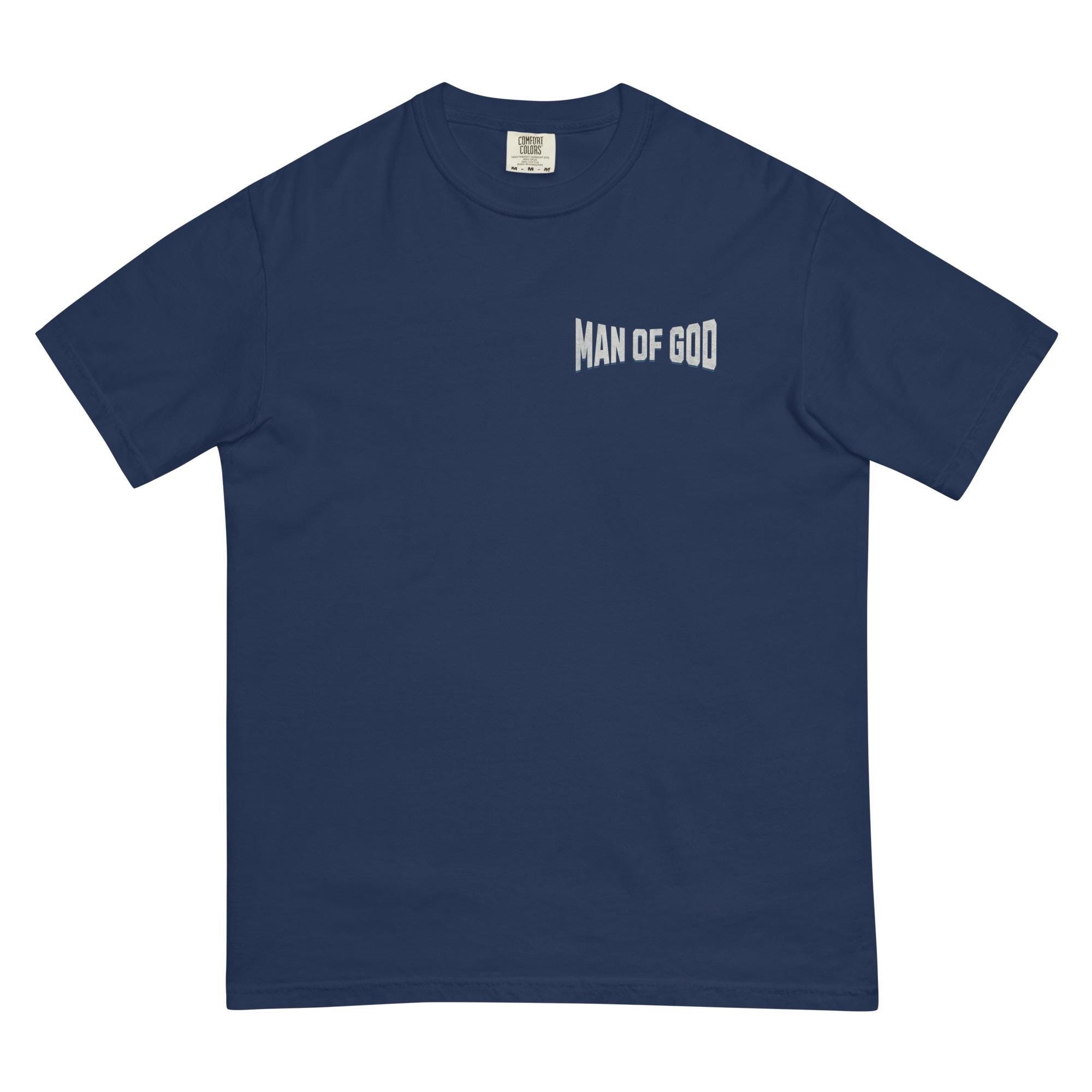 Man of God T-Shirt, Patriotic Eagle Cross, Comfort Colors Tee, view 2