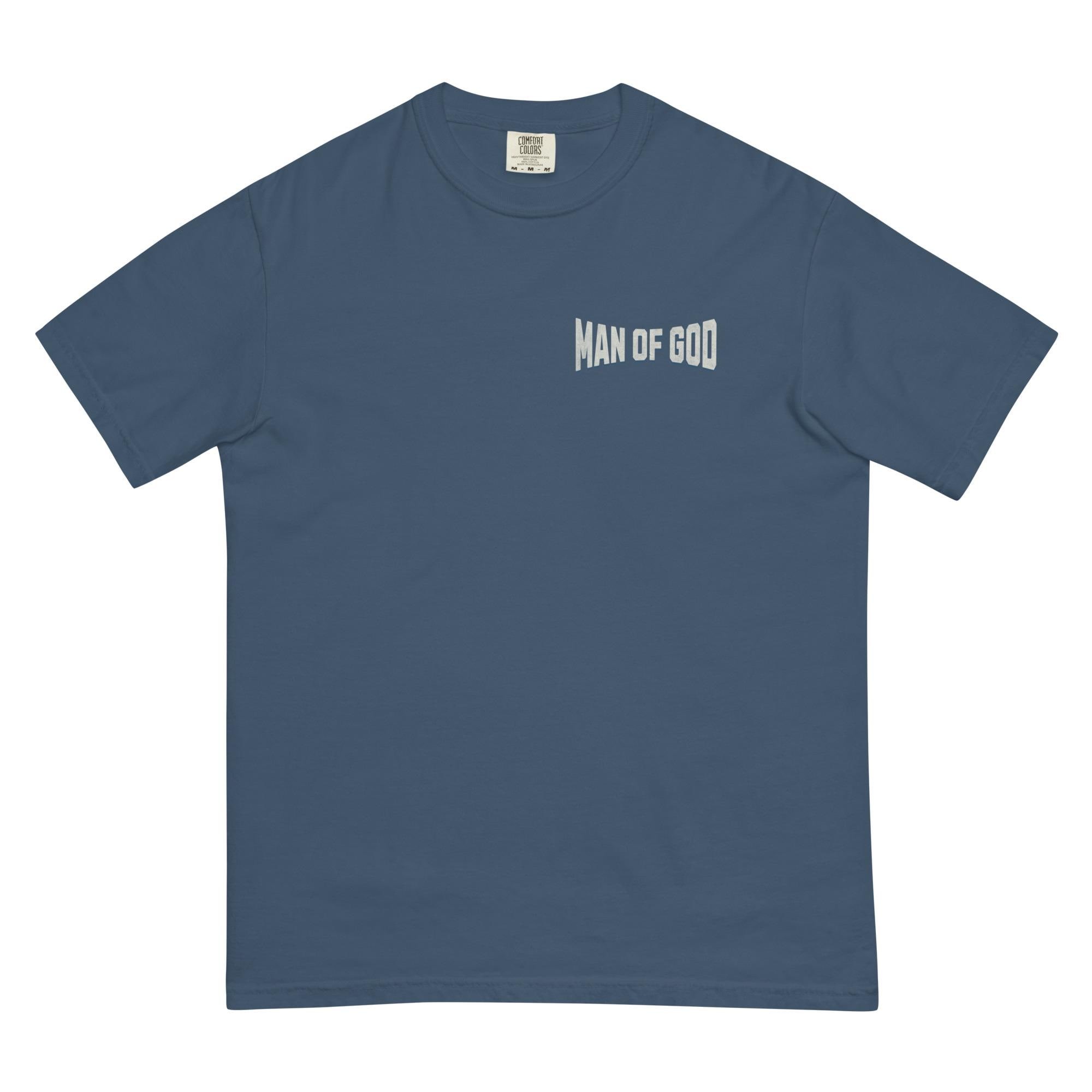 Man of God T-Shirt, Patriotic Eagle Cross, Comfort Colors Tee, view 9