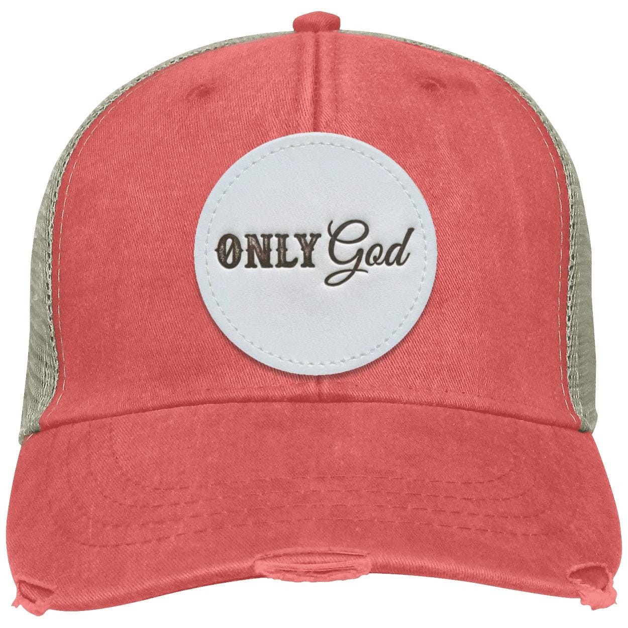 ONLY God Leather Patch Hat | Christian Trucker Hat | Faith Cap, view 8