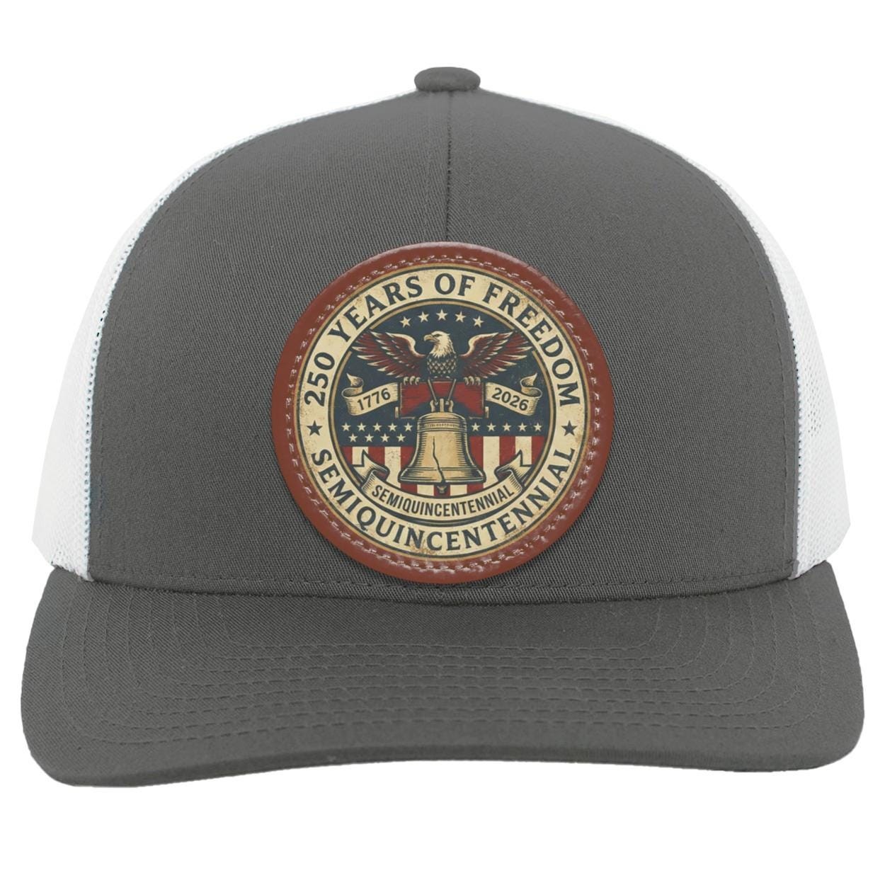 Semiquincentennial Patch Hat | Patriotic Trucker Hat, view 2