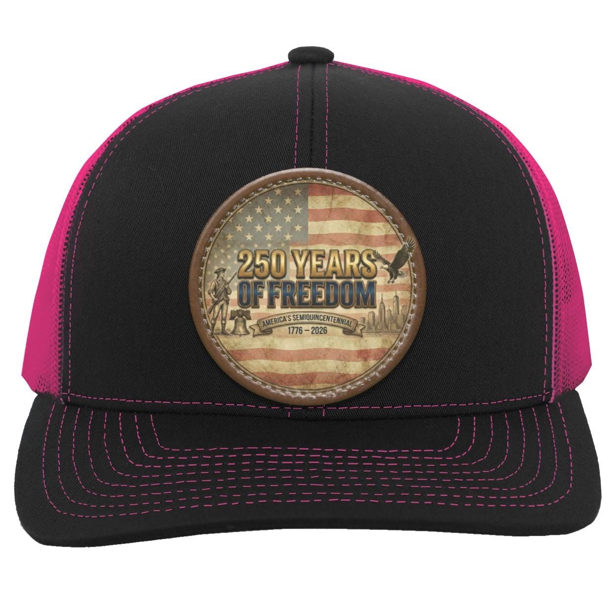 Semiquincentennial Trucker Hat | 250 Years of Freedom Patch, view 4