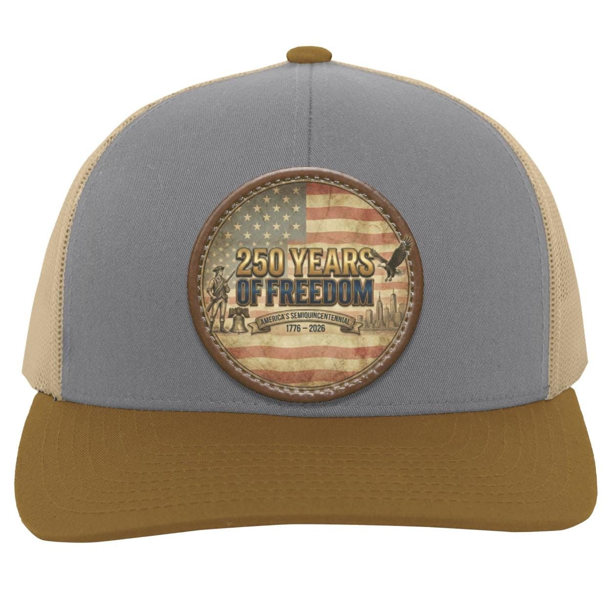 Semiquincentennial Trucker Hat | 250 Years of Freedom Patch, view 5