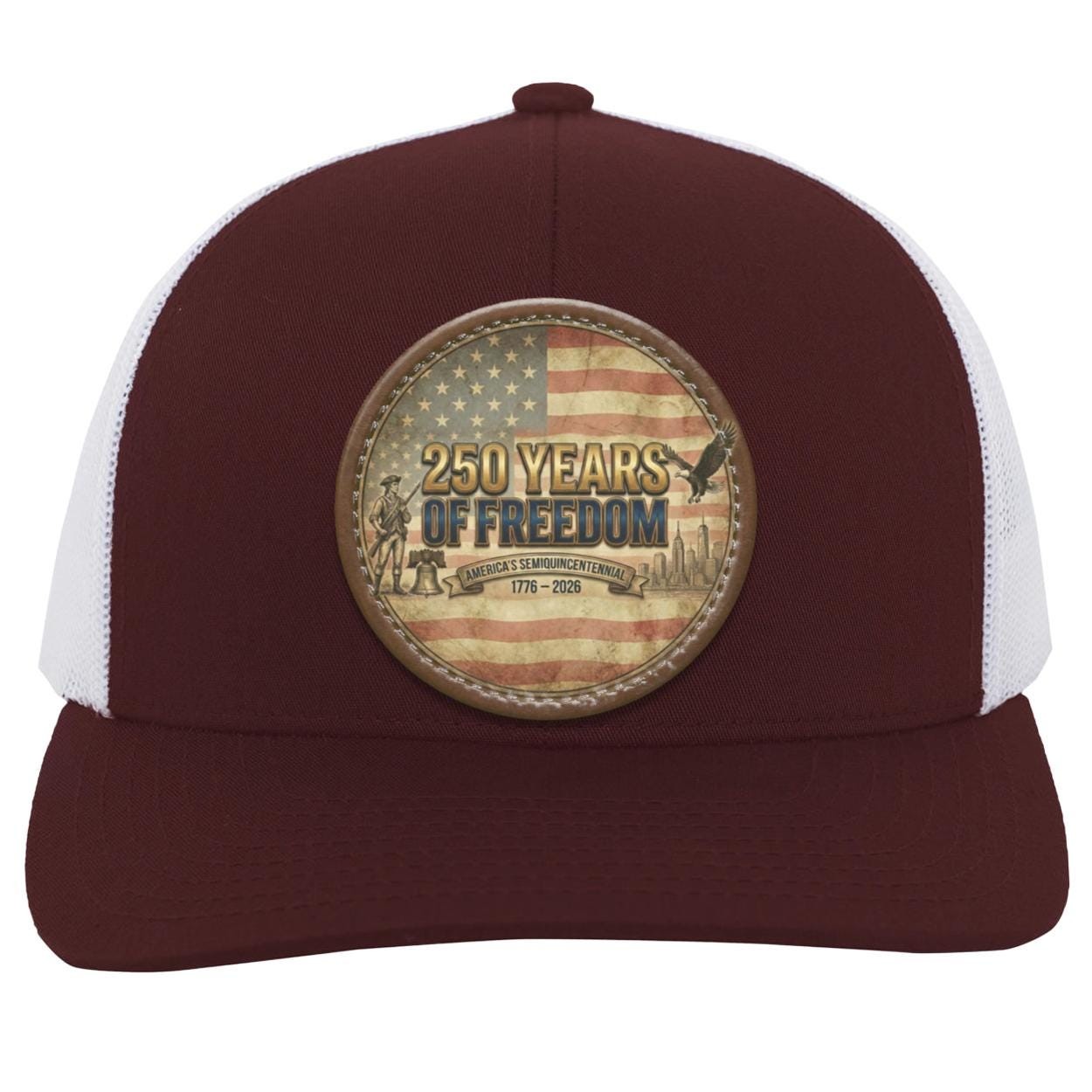 Semiquincentennial Trucker Hat | 250 Years of Freedom Patch, view 7