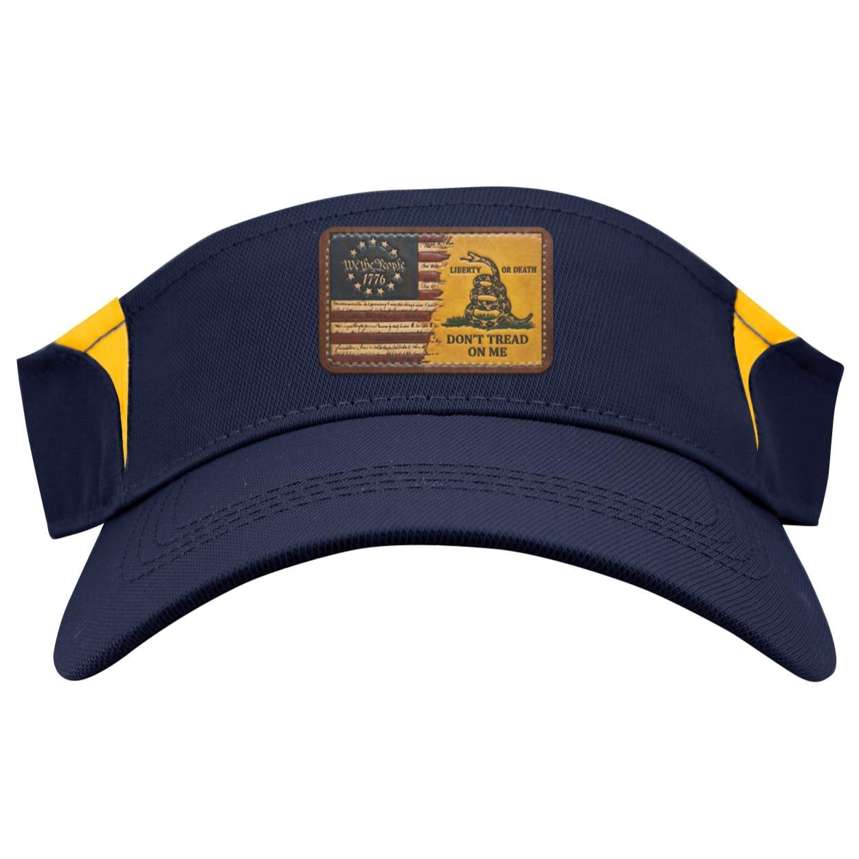 We The People Visor: Dry Zone, Polyester Twill, Sublimated Patch
