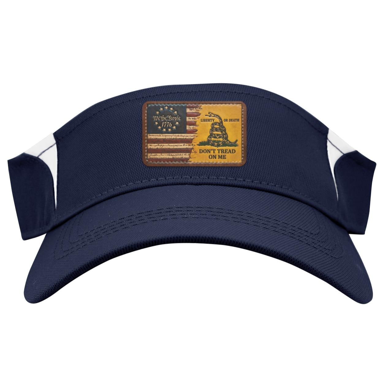 We The People Visor: Dry Zone, Polyester Twill, Sublimated Patch, view 4