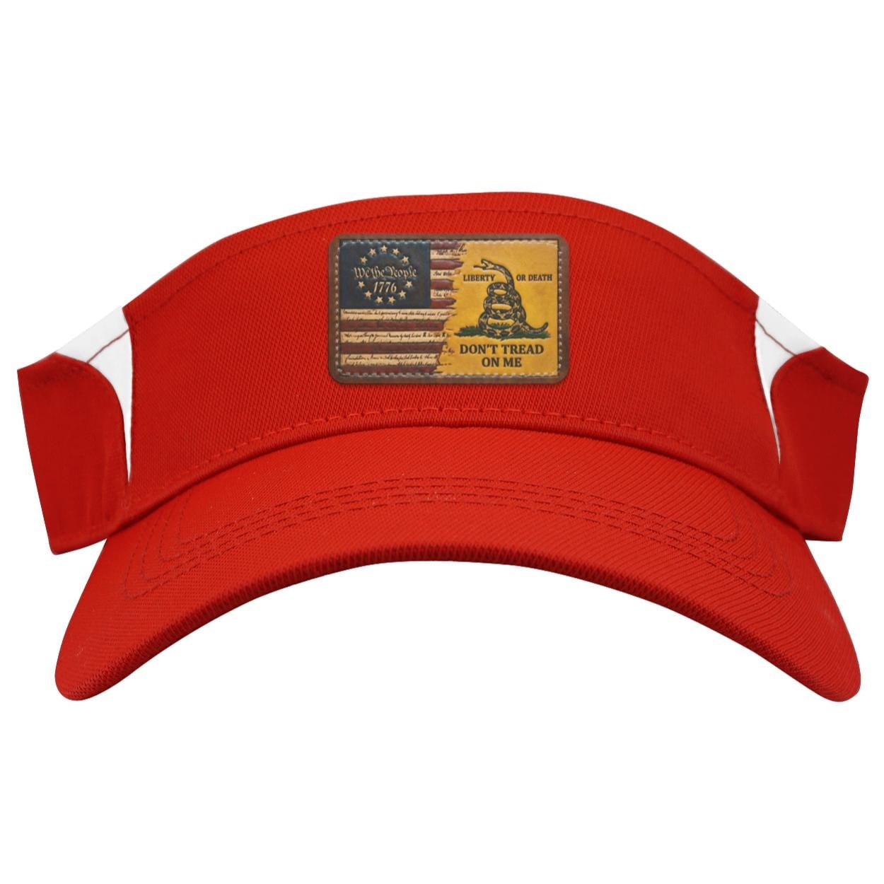 We The People Visor: Dry Zone, Polyester Twill, Sublimated Patch, view 5