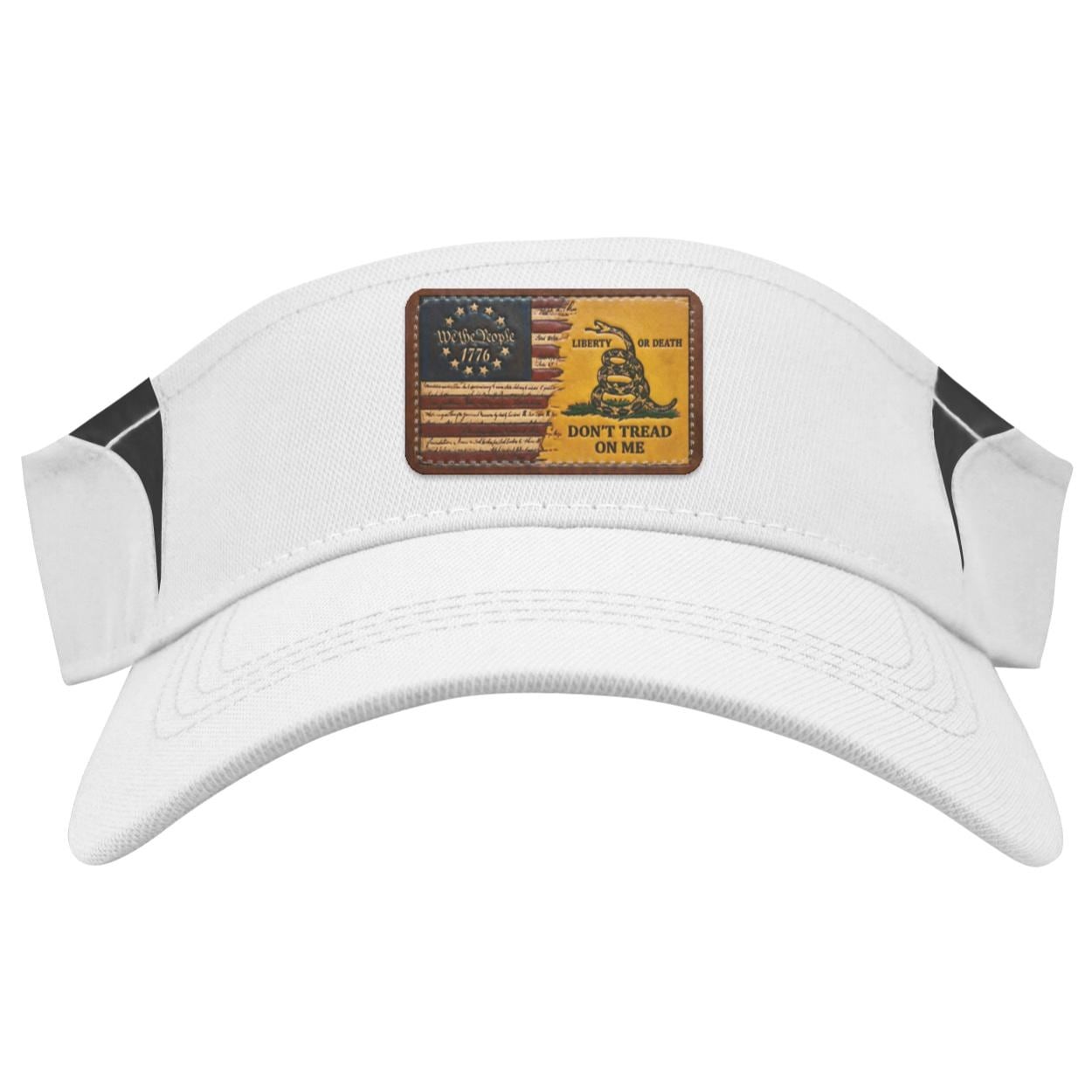 We The People Visor: Dry Zone, Polyester Twill, Sublimated Patch, view 6