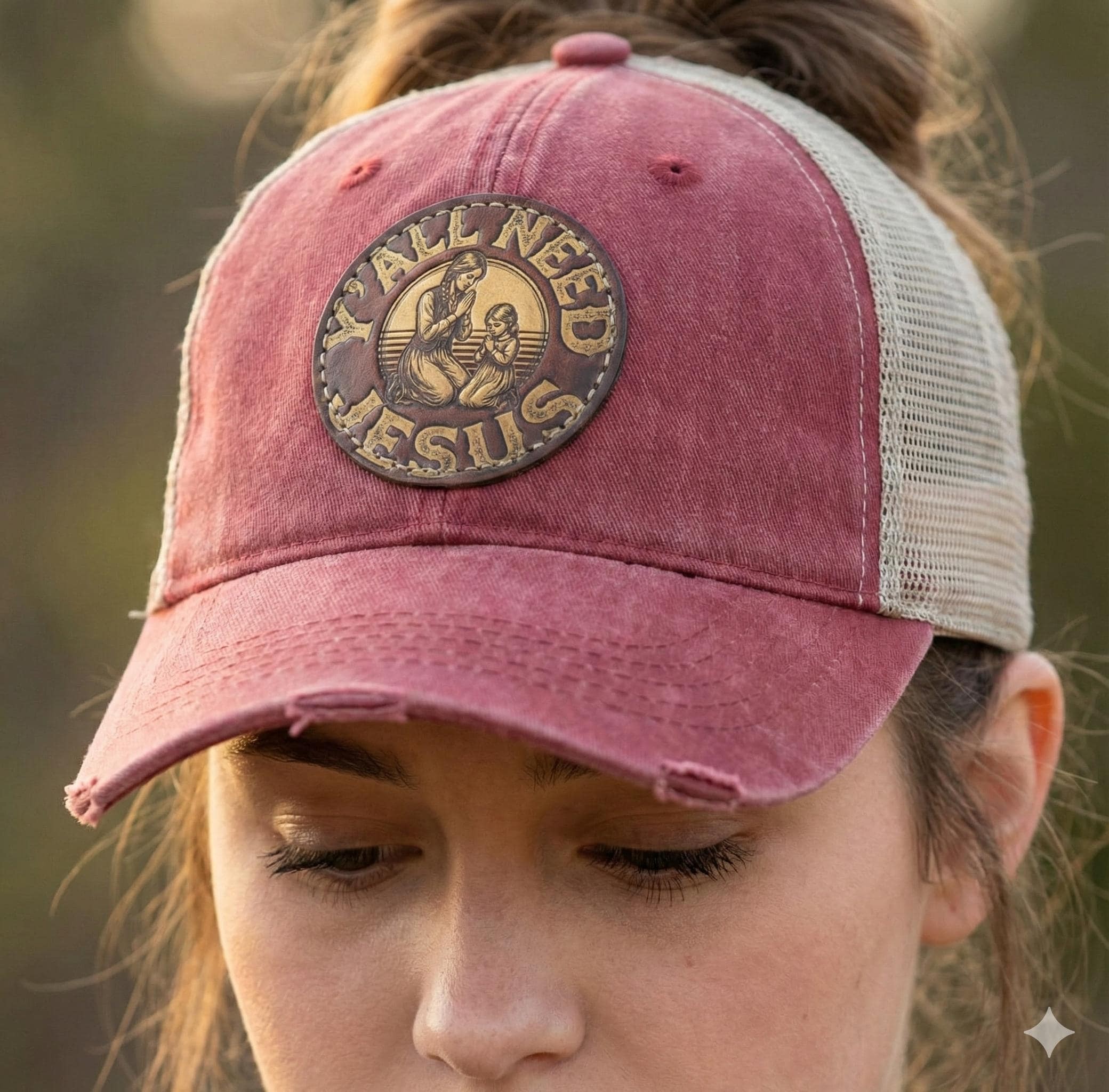 Y'all Need Jesus Patch Cap | Western Women's Hat | Christian Trucker Hat