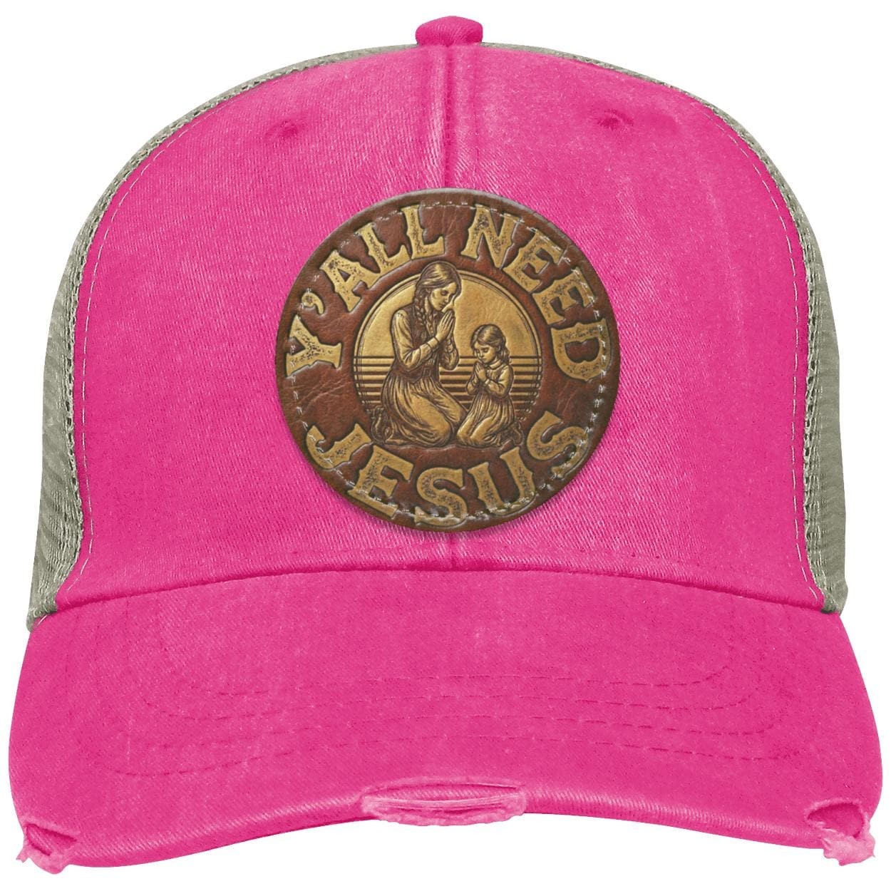 Y'all Need Jesus Patch Cap | Western Women's Hat | Christian Trucker Hat, view 10