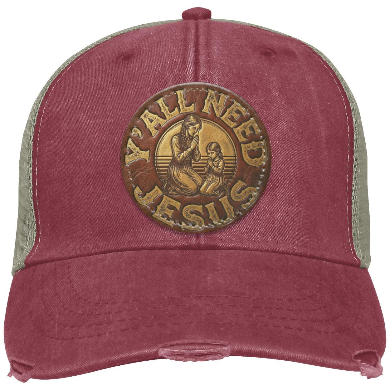 Y'all Need Jesus Patch Cap | Western Women's Hat | Christian Trucker Hat, view 2