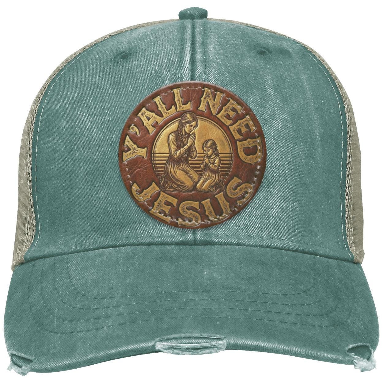 Y'all Need Jesus Patch Cap | Western Women's Hat | Christian Trucker Hat, view 7