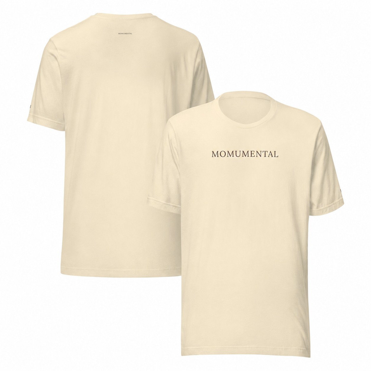 Bone Momumental signature tee, front and back