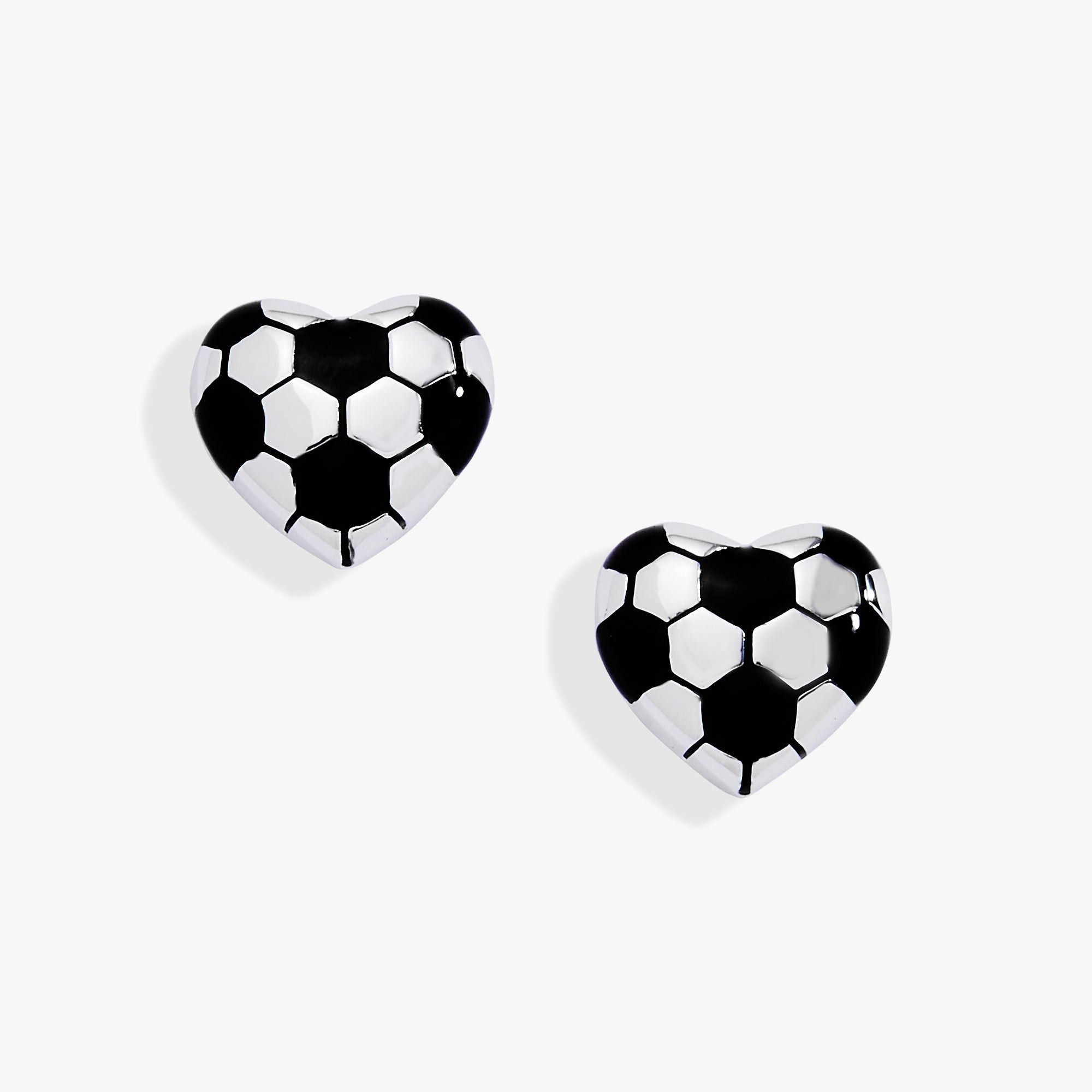 Soccer Heart Stud Earrings from Rayline Variety