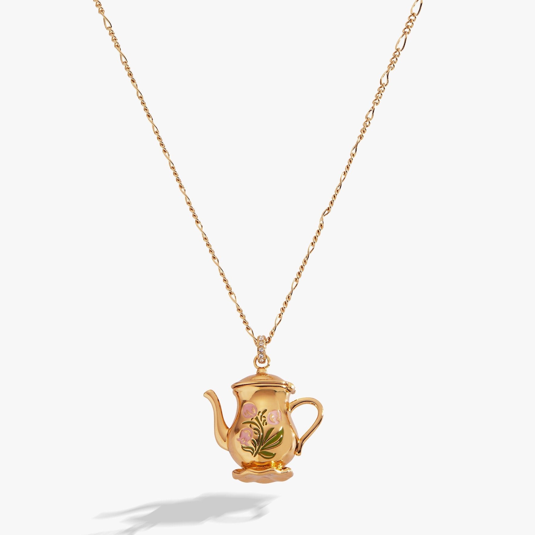 Tea Party Kettle Locket Pendant Necklace from Rayline Variety