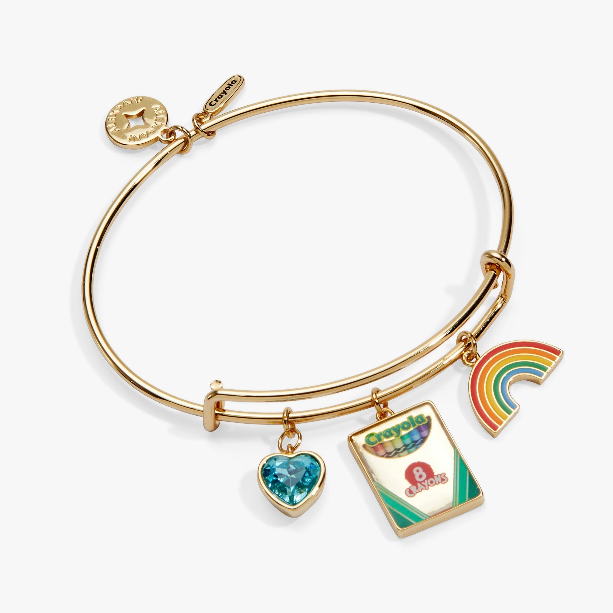 Crayola To Teach Is To Color A Life Forever Multi Charm Bangle from Rayline Variety