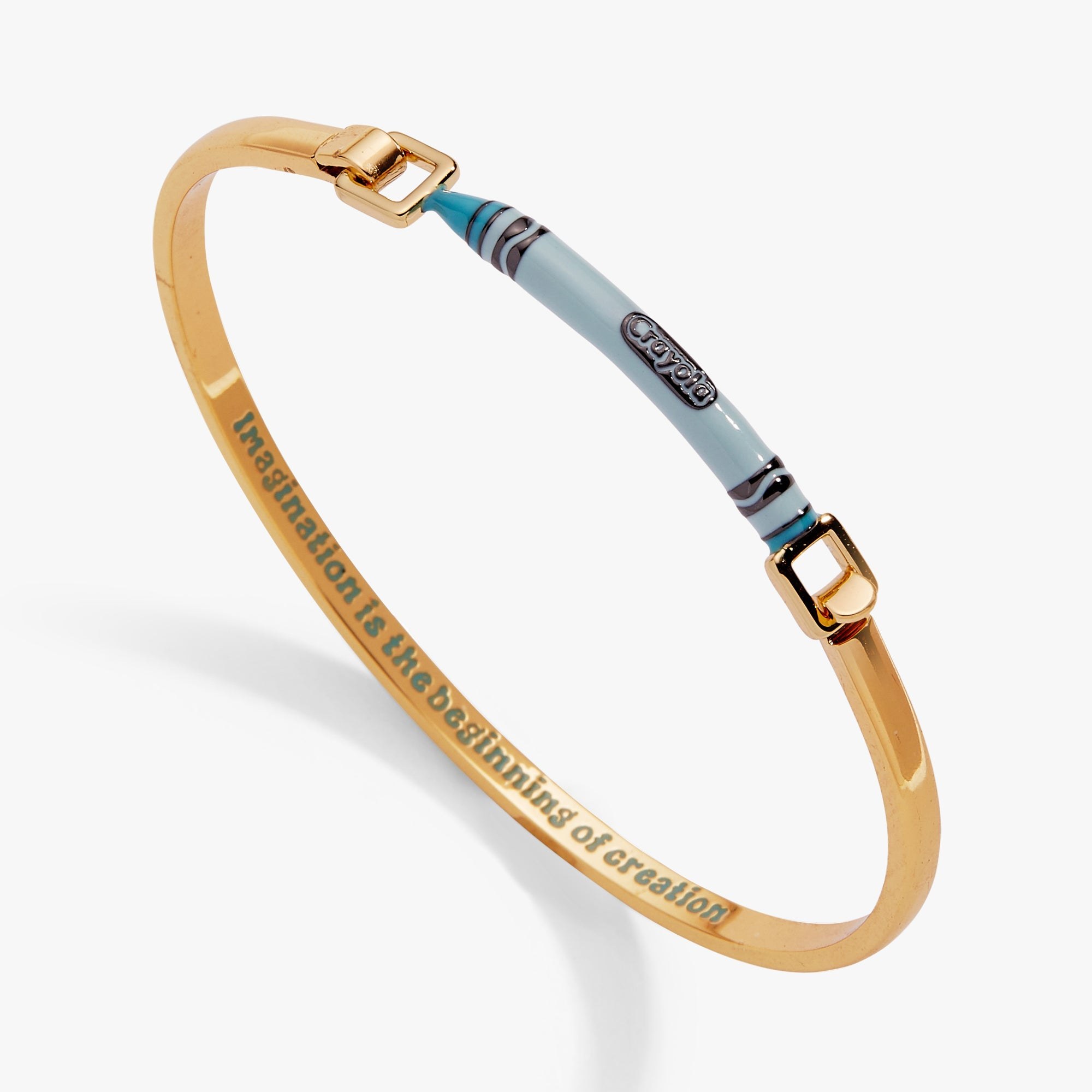 Crayola Robin's Egg Blue Crayon Tension Bangle from Rayline Variety