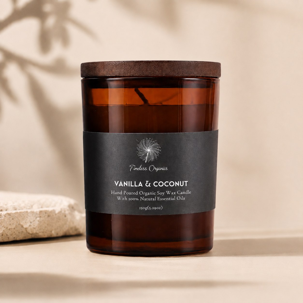 Vanilla and coconut candle from Rayline Variety