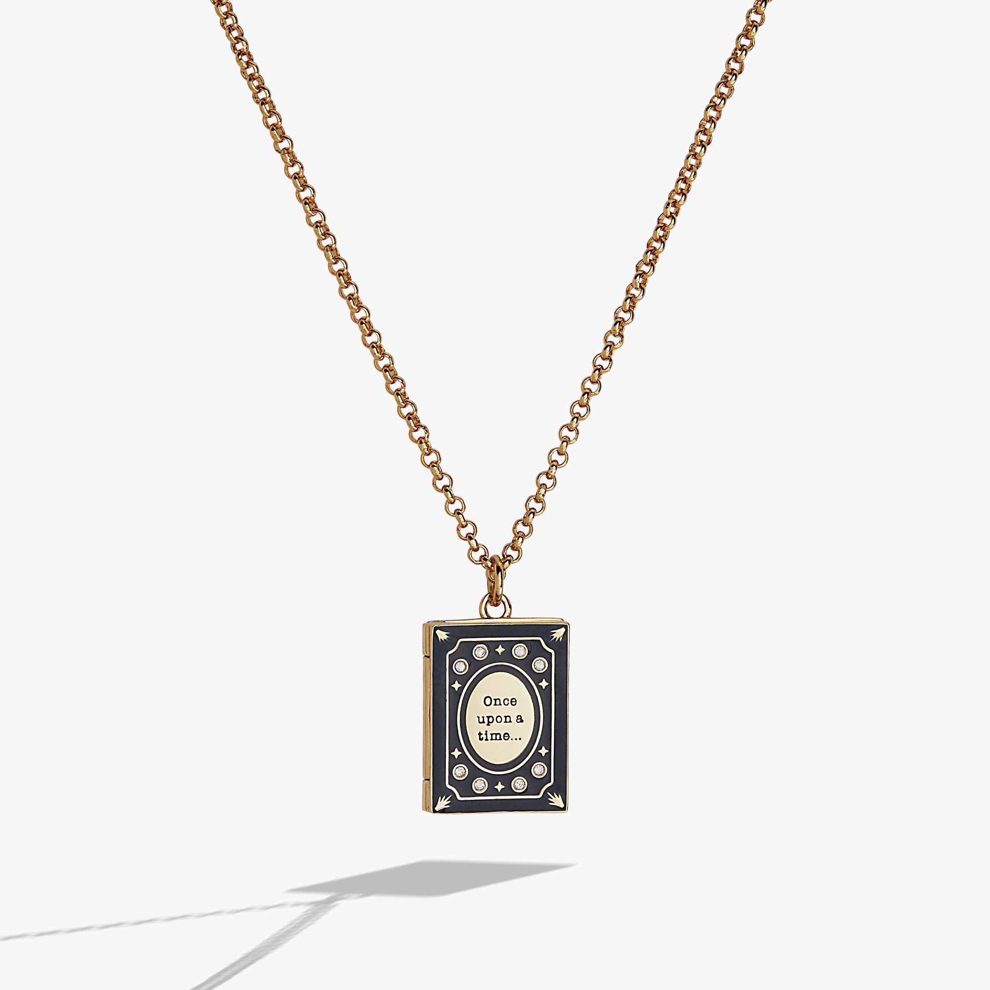 A Reader Lives A Thousand Lives Book Club Locket Pendant from Rayline Variety