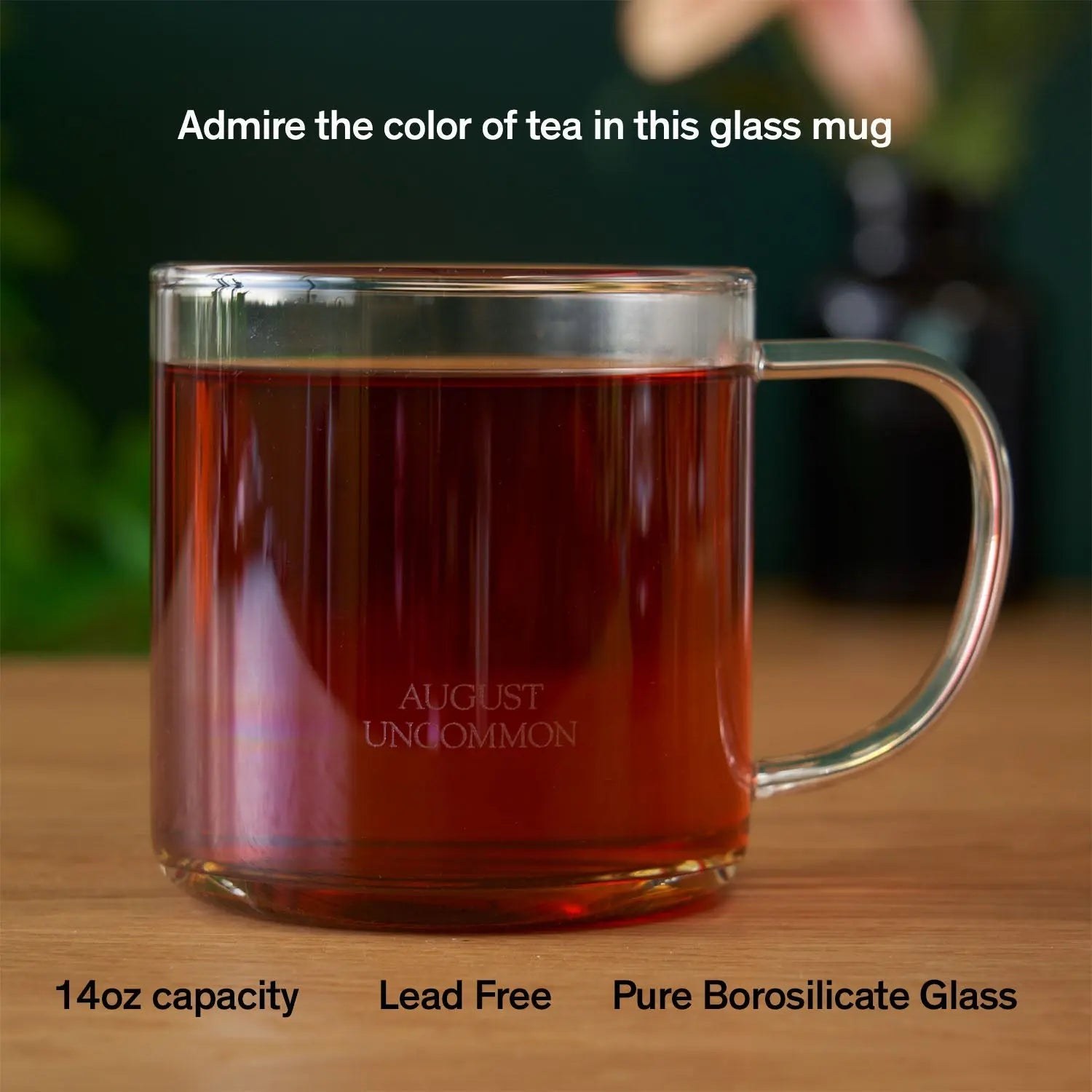 Clear glass mug from Rayline Variety