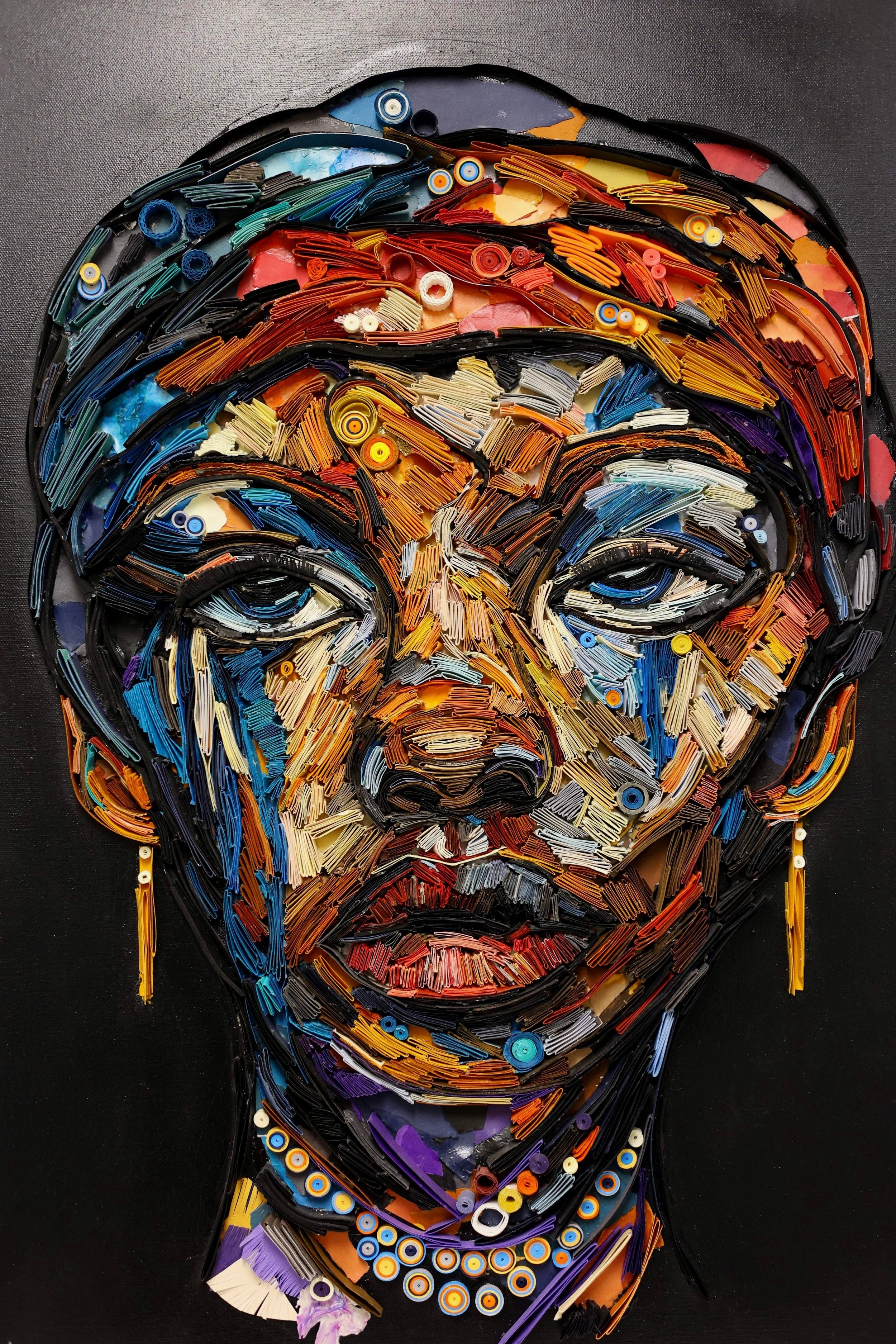 Brave, paper portrait by Kairee Cardoso