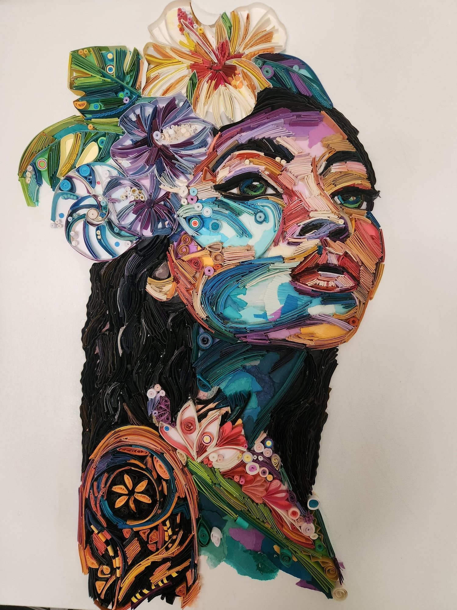 Paradise, paper portrait by Kairee Cardoso