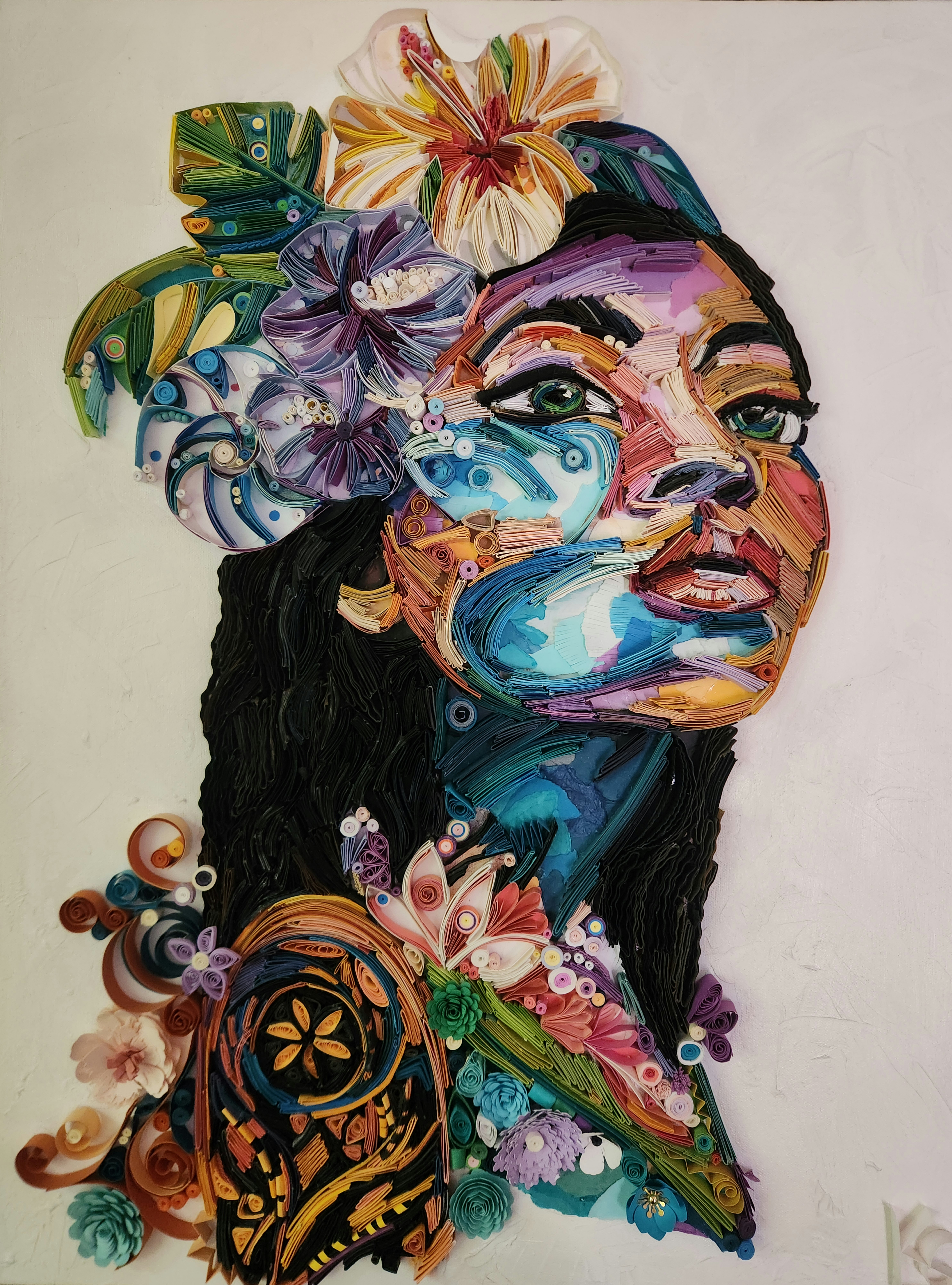 Paradise, a dimensional paper artwork by Kairee Cardoso