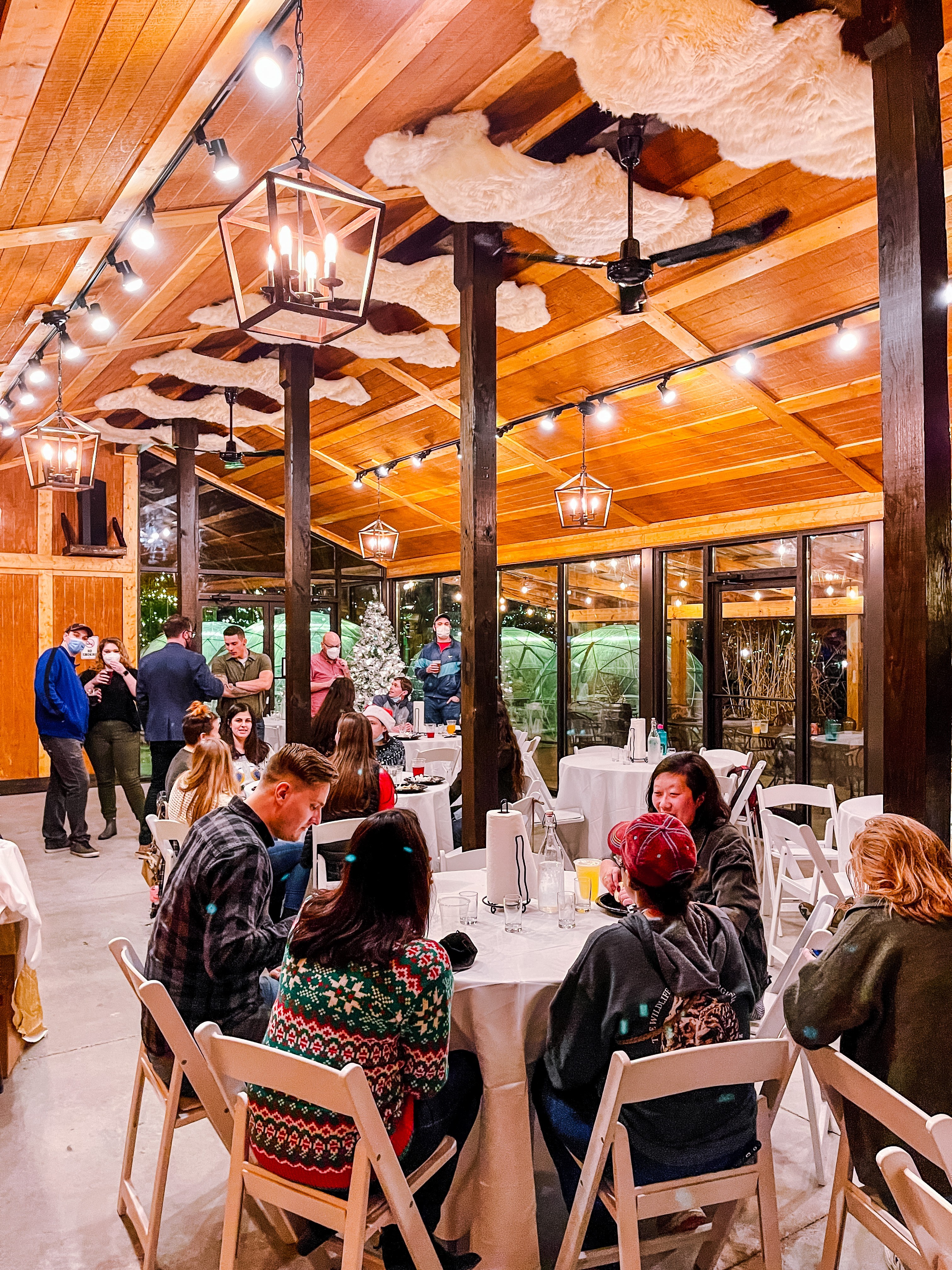 Guests gathered in the Cider House at Stable Craft