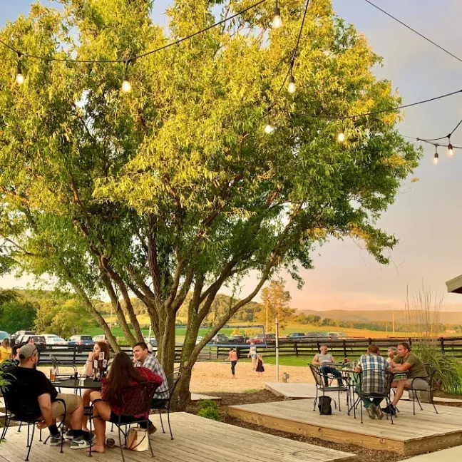 Blue Ridge scenery at Stable Craft Brewing