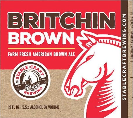 Britchin’ Brown Ale label artwork