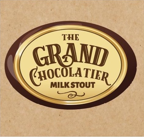 Grand Chocolatier Stout label artwork