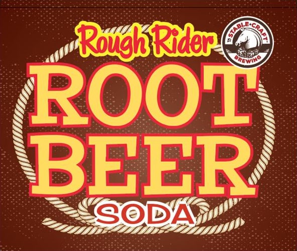 Rough Rider Root Beer label artwork