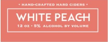 White Peach Cider label artwork