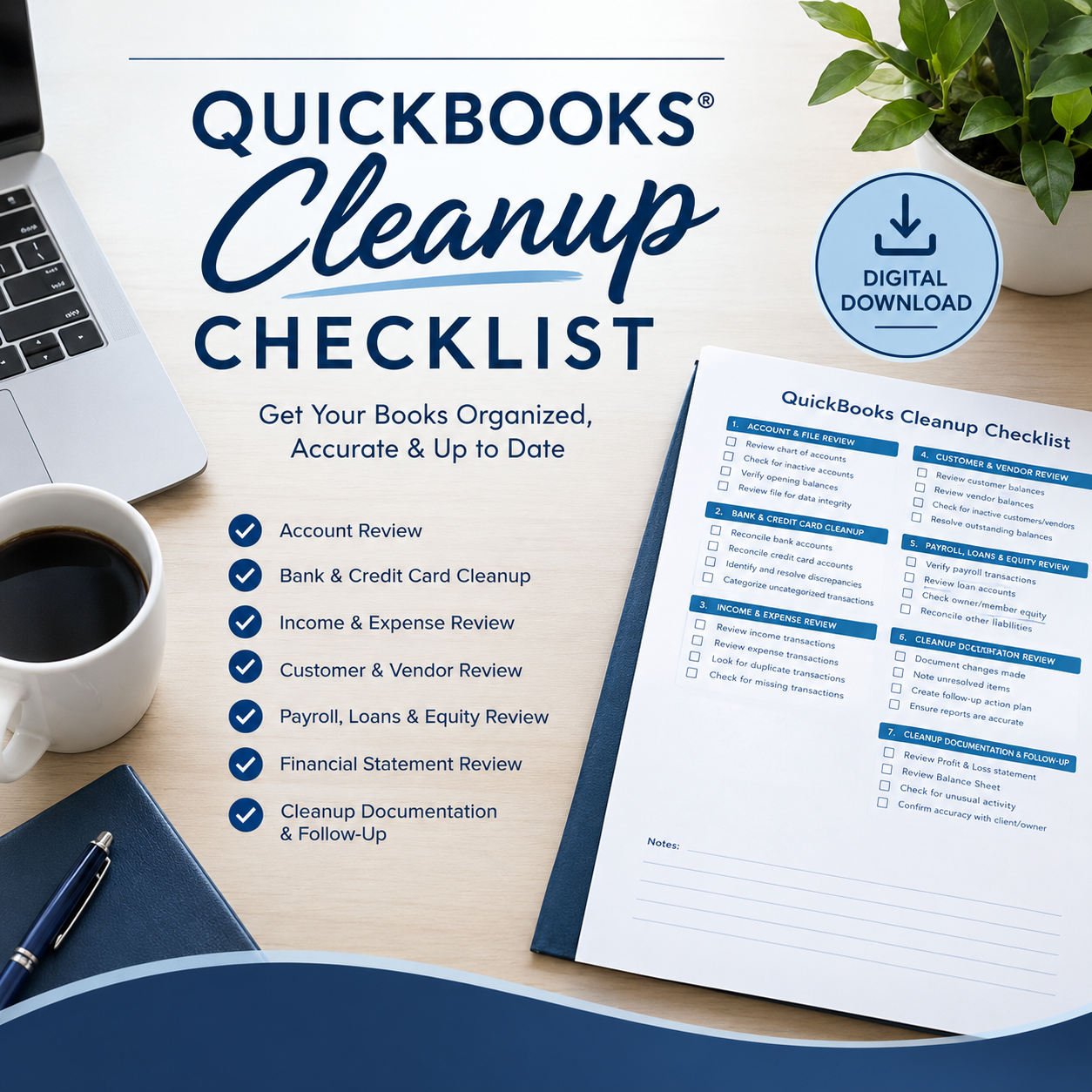 Cover for QuickBooks Cleanup Checklist