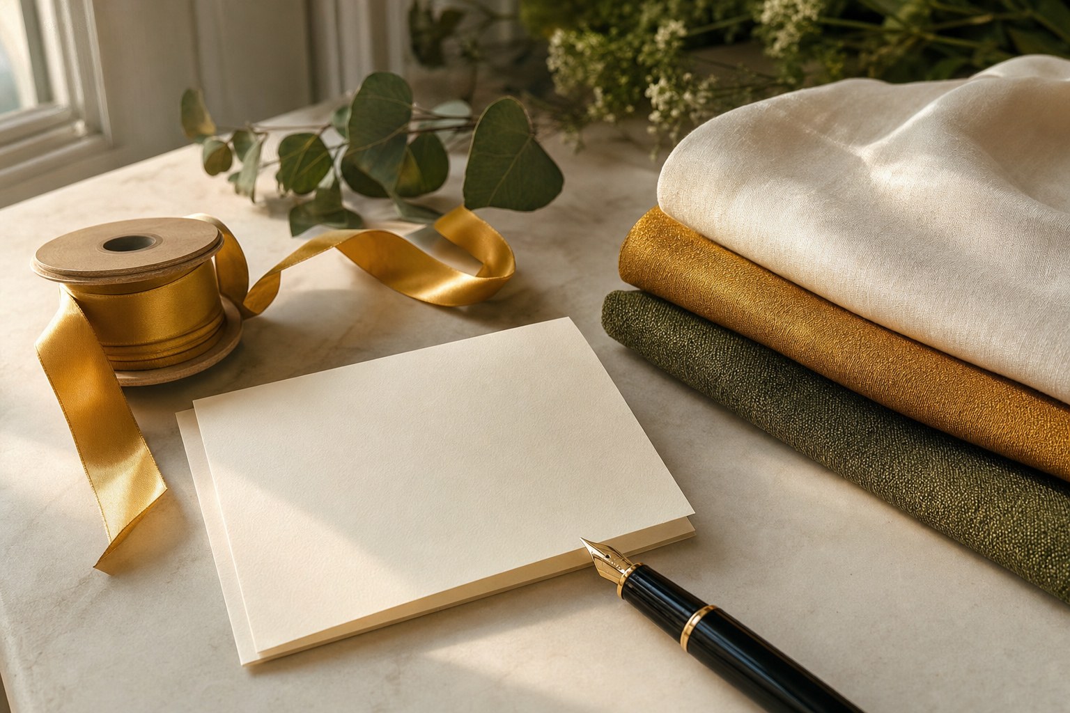 A personal note and folded fabric prepared for a Founders' Day celebration
