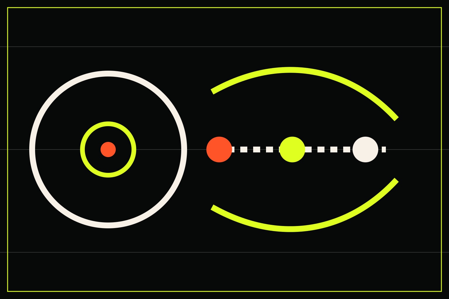 An abstract game music licensing graphic with a record, sound waves, and signal points