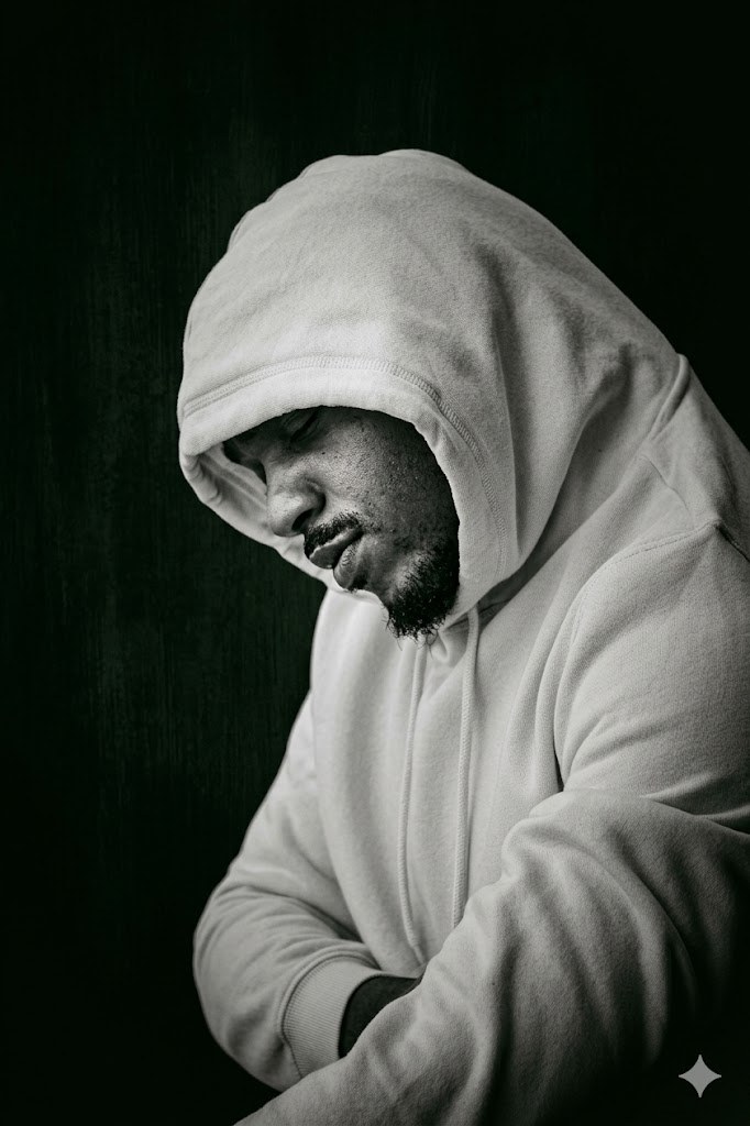 2Four, co-creator and host of Jams and Joysticks, wearing a hoodie