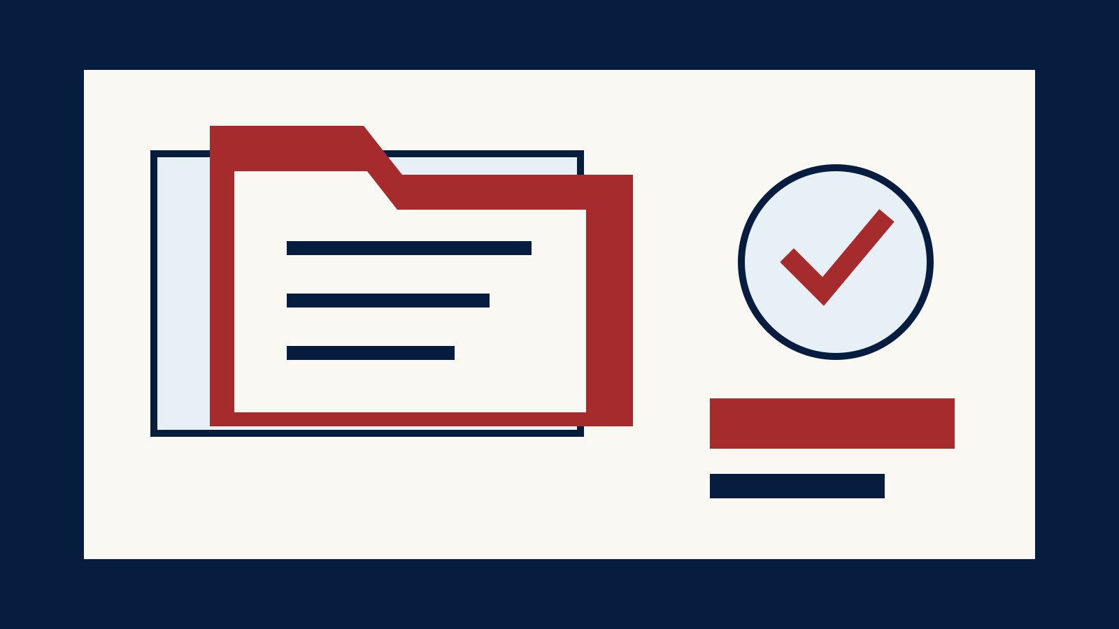 Illustration of an organised dental claim denial review folder, checklist, and follow-up notes