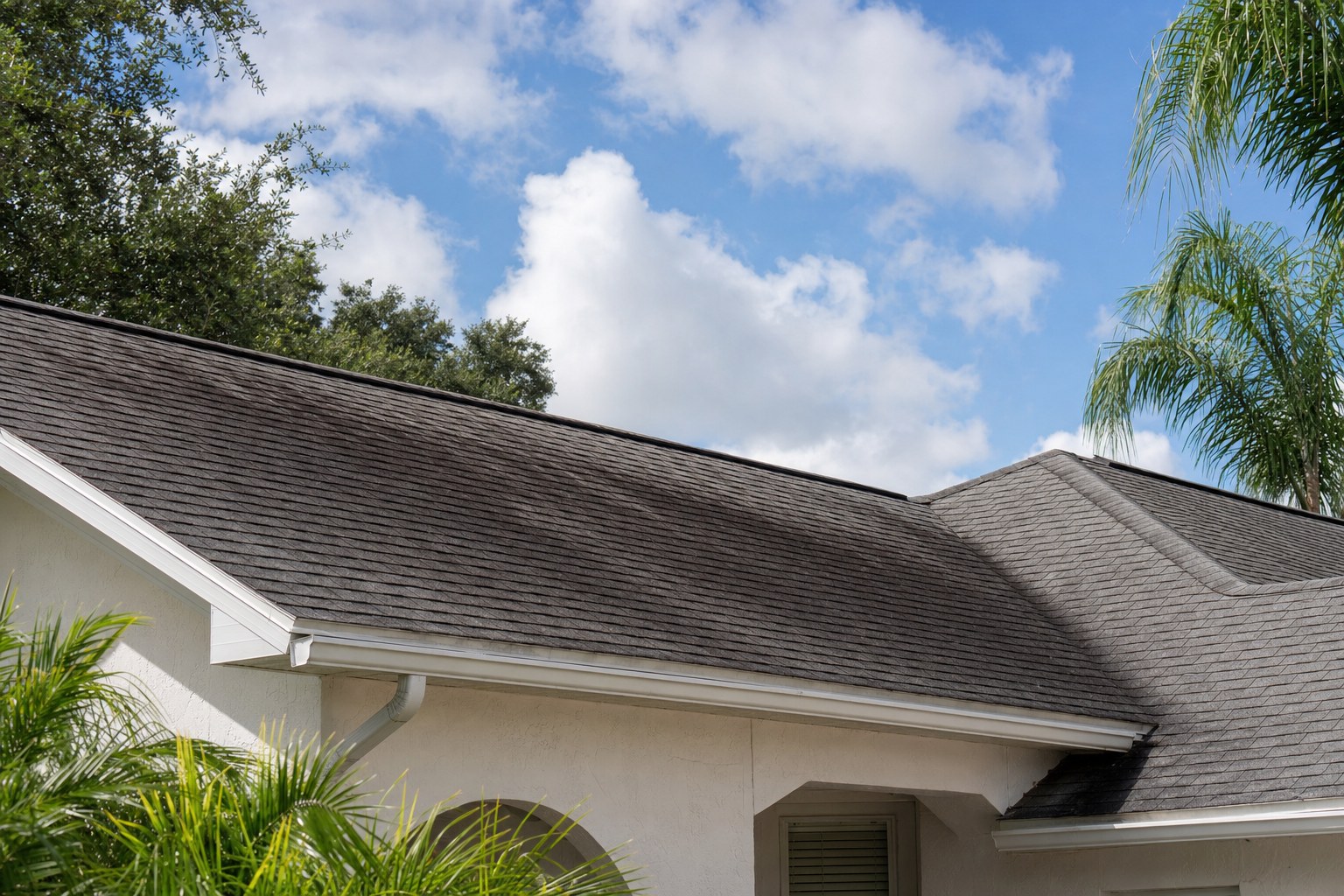Florida shingle roof in a lush setting
