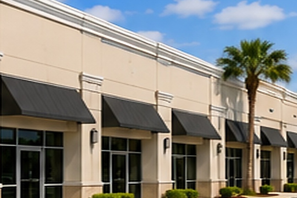 Commercial exterior after cleaning