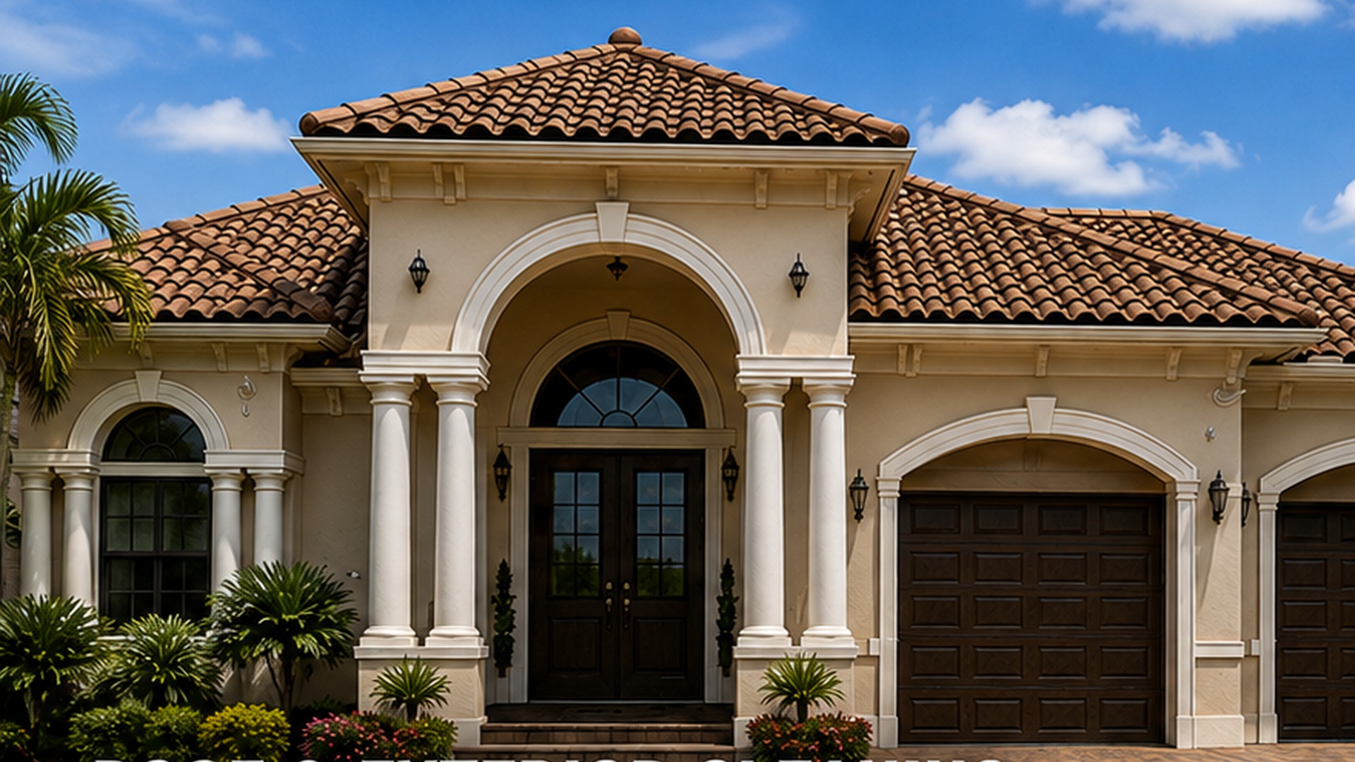 A Brevard County home with a freshly cleaned paver driveway