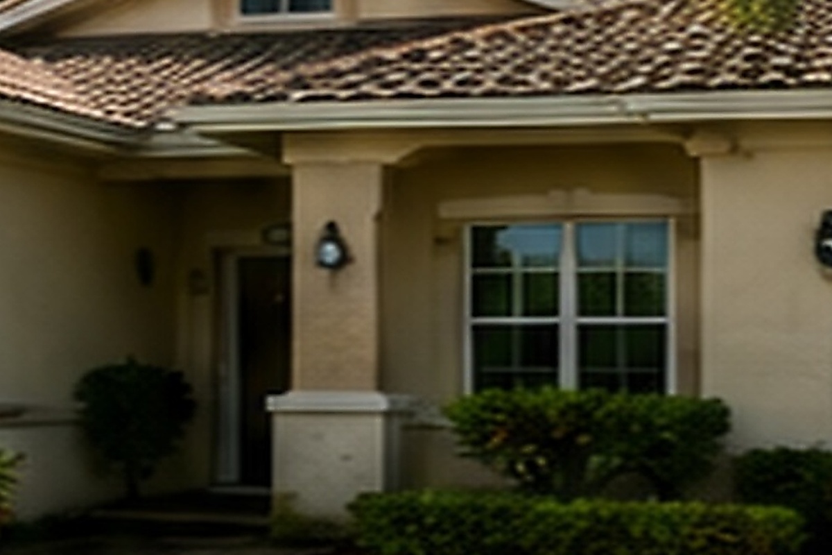 Residential exterior before listing-ready cleaning